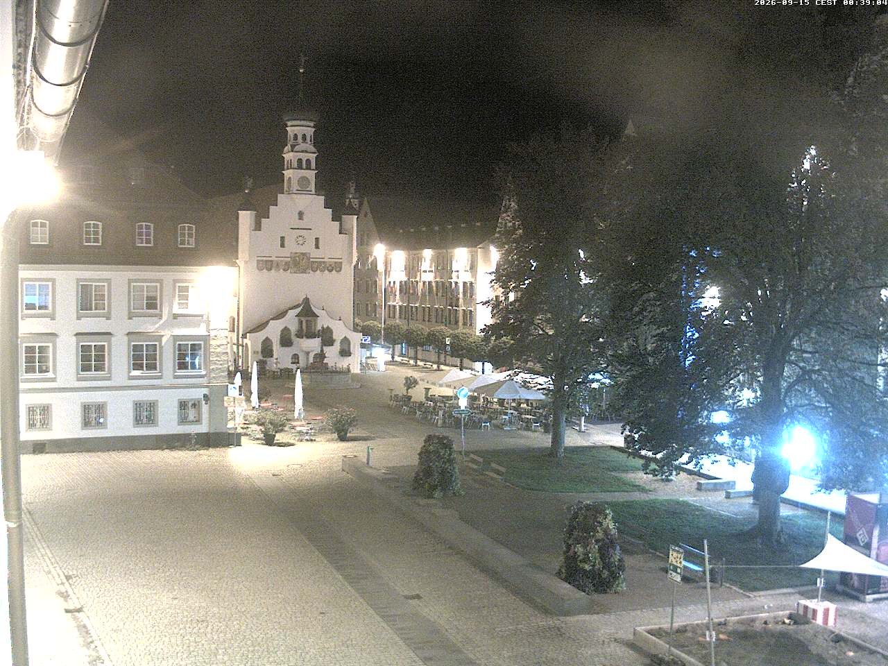 Archiv Foto Webcam Blick auf das Rathaus in Kempten