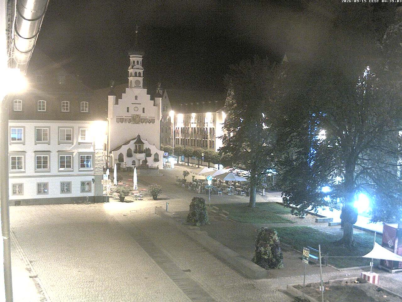 Archiv Foto Webcam Blick auf das Rathaus in Kempten