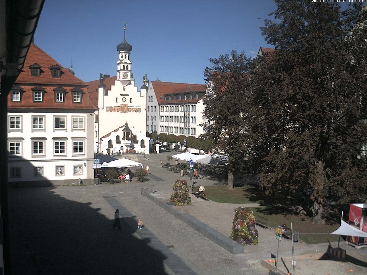 Archiv Foto Webcam Blick auf das Rathaus in Kempten