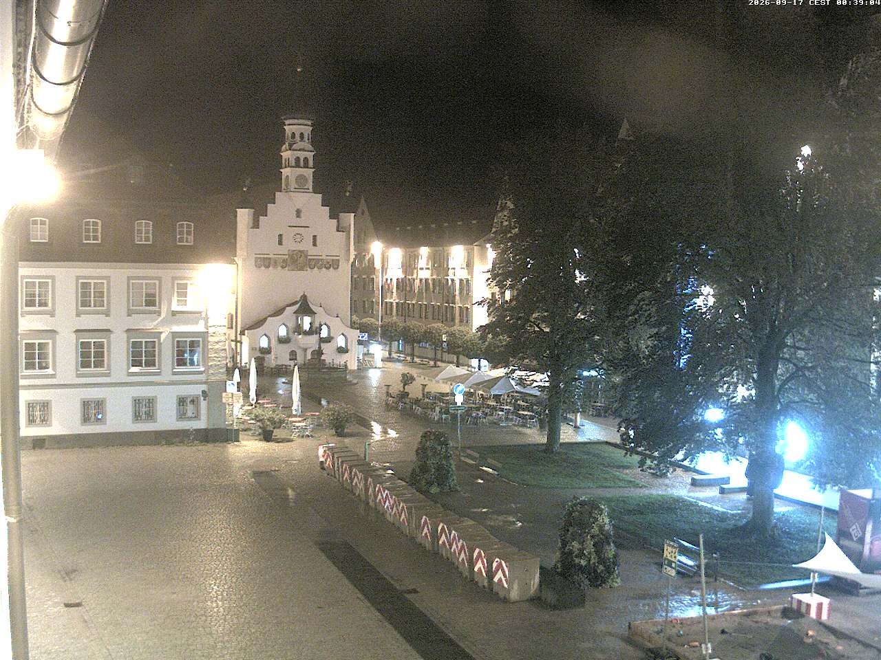 Archiv Foto Webcam Blick auf das Rathaus in Kempten