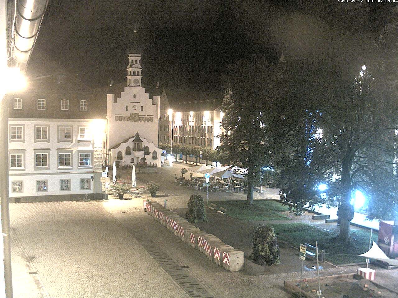 Archiv Foto Webcam Blick auf das Rathaus in Kempten