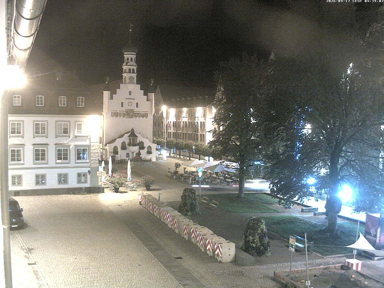 Archiv Foto Webcam Blick auf das Rathaus in Kempten