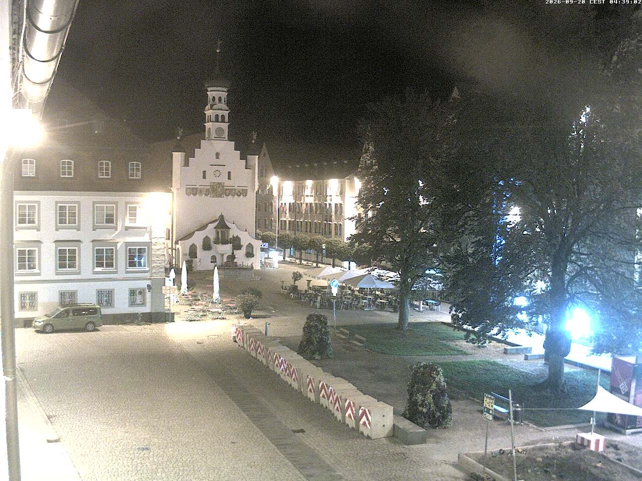 Archiv Foto Webcam Blick auf das Rathaus in Kempten