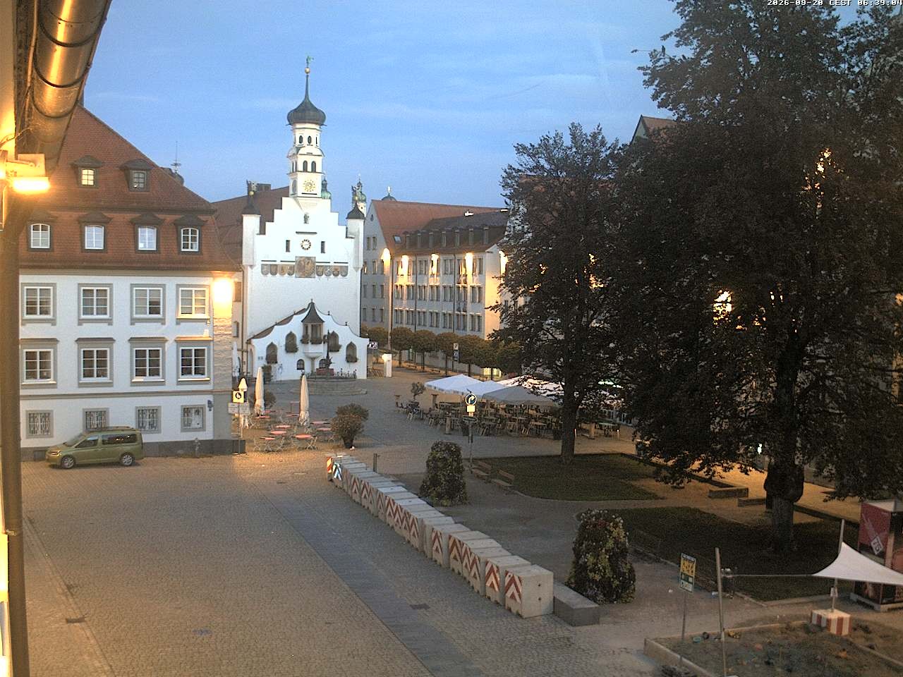 Archiv Foto Webcam Blick auf das Rathaus in Kempten