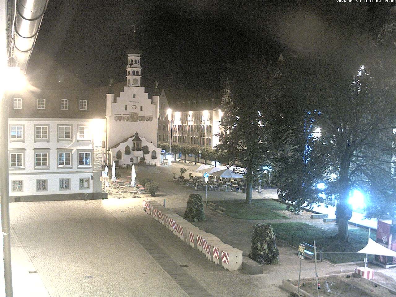 Archiv Foto Webcam Blick auf das Rathaus in Kempten