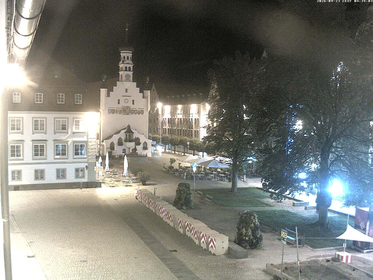 Archiv Foto Webcam Blick auf das Rathaus in Kempten