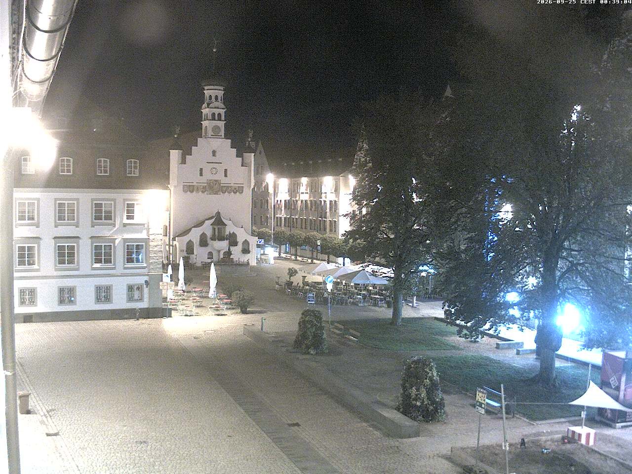 Archiv Foto Webcam Blick auf das Rathaus in Kempten