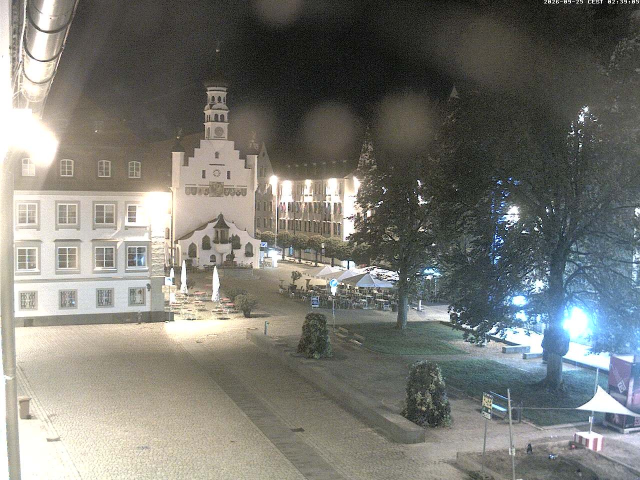 Archiv Foto Webcam Blick auf das Rathaus in Kempten