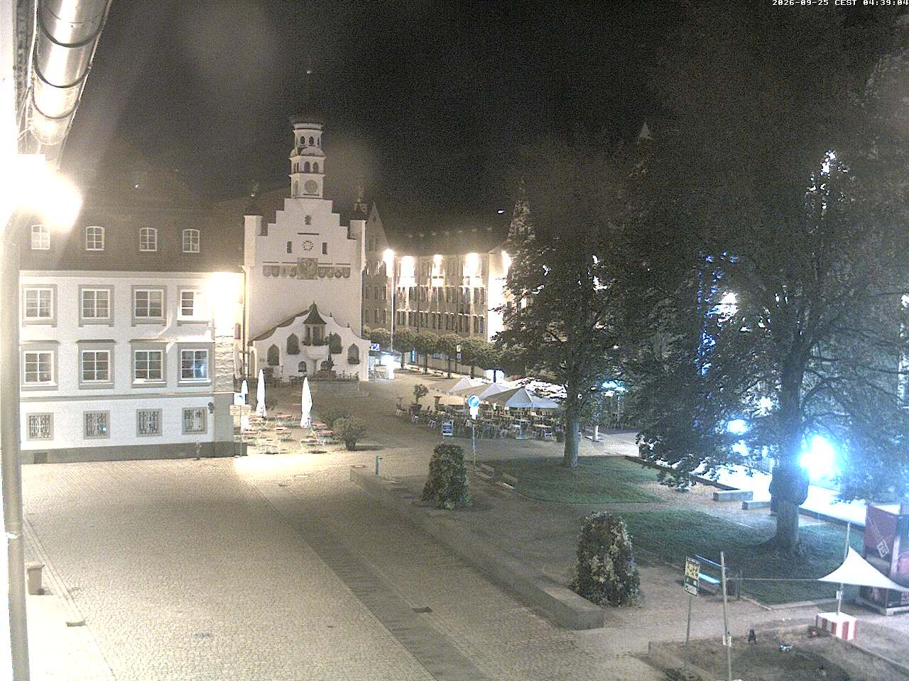 Archiv Foto Webcam Blick auf das Rathaus in Kempten