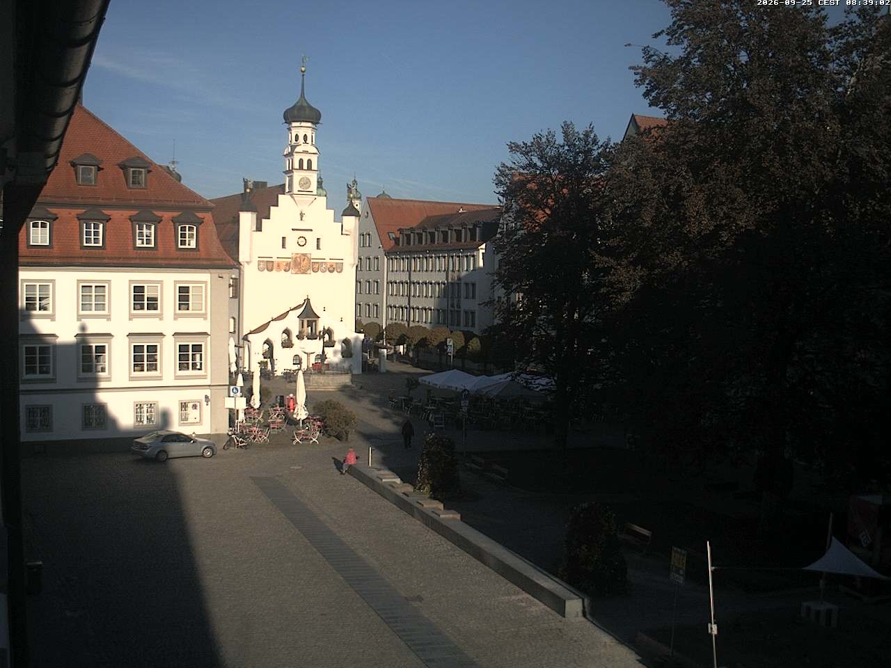 Archiv Foto Webcam Blick auf das Rathaus in Kempten