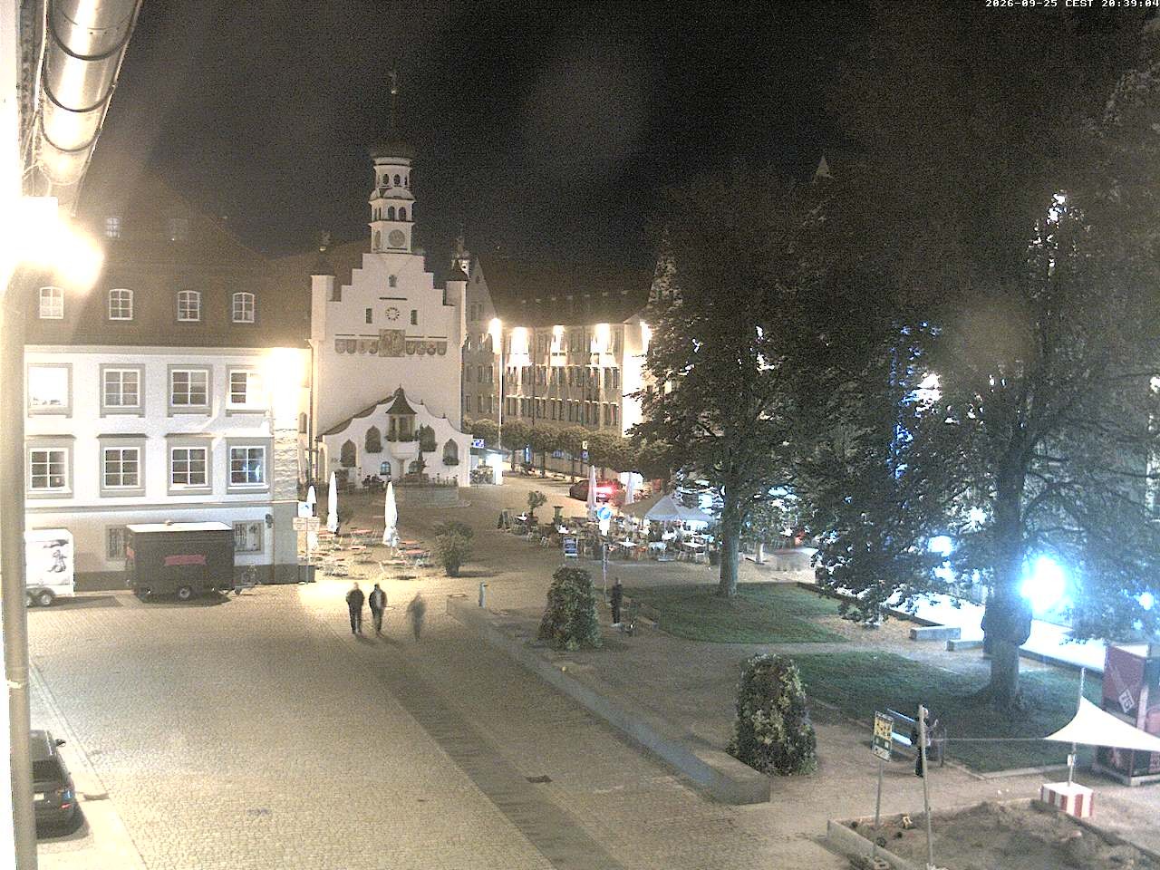Archiv Foto Webcam Blick auf das Rathaus in Kempten