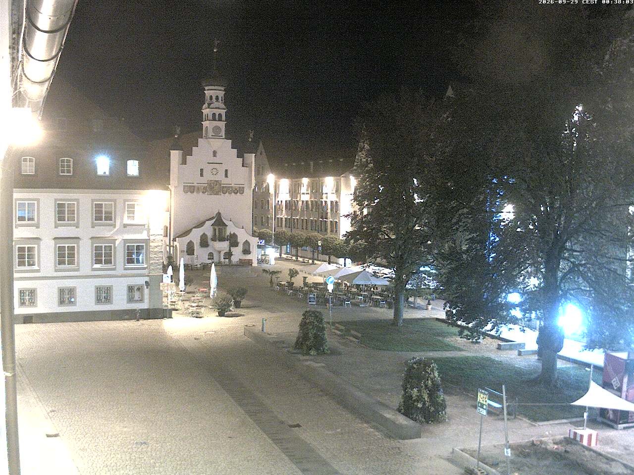 Archiv Foto Webcam Blick auf das Rathaus in Kempten