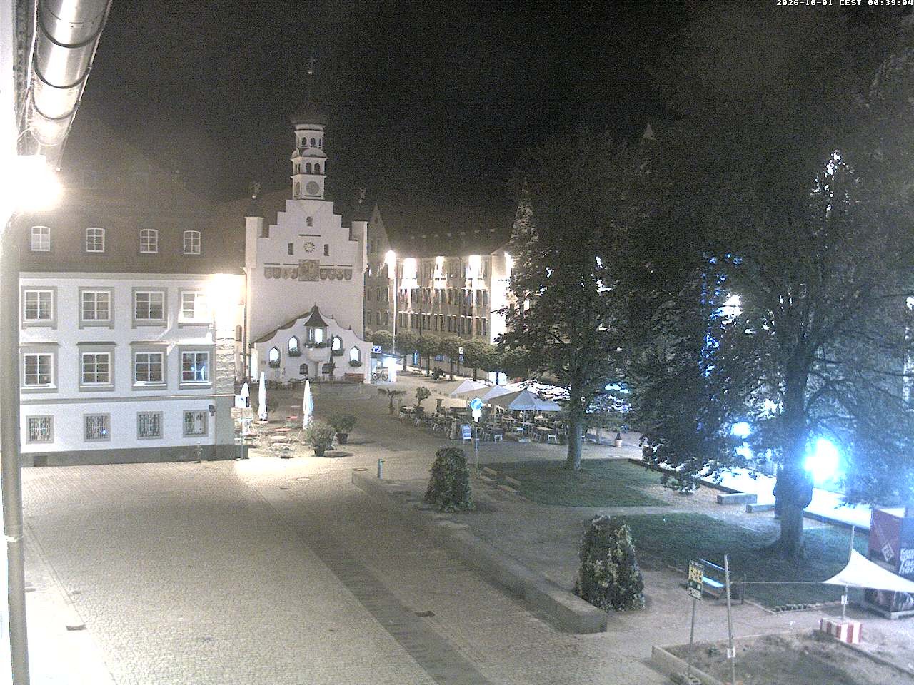 Archiv Foto Webcam Blick auf das Rathaus in Kempten