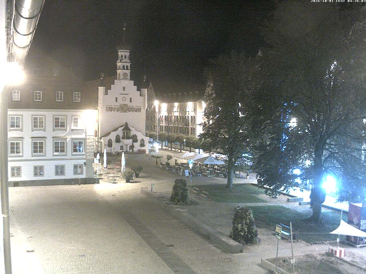 Archiv Foto Webcam Blick auf das Rathaus in Kempten