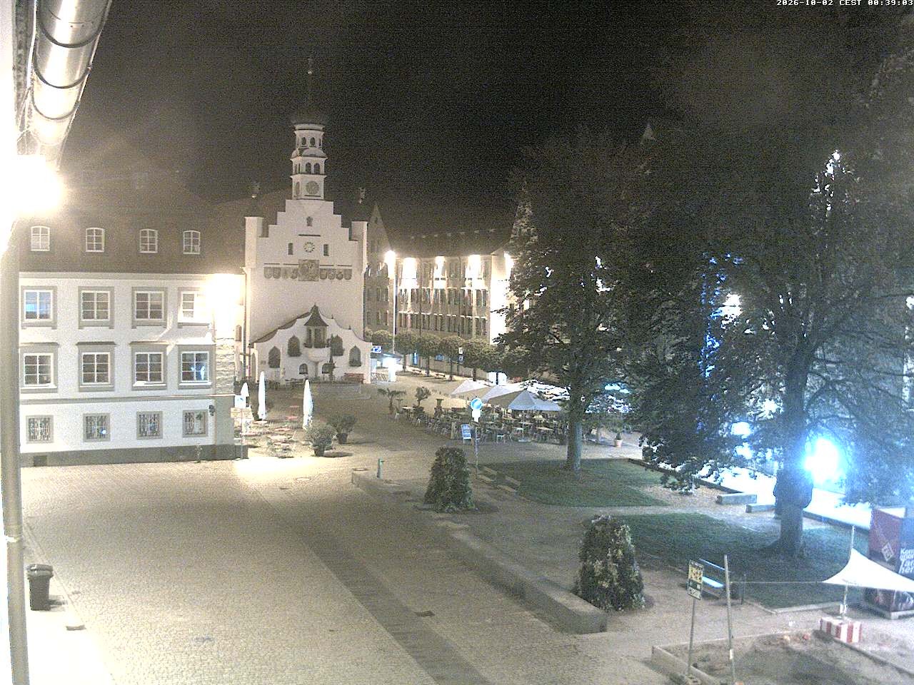 Archiv Foto Webcam Blick auf das Rathaus in Kempten