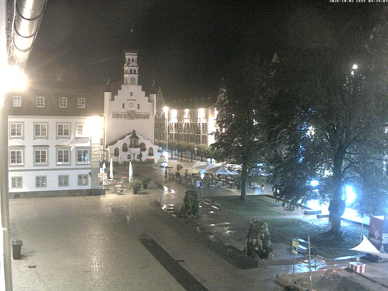 Archiv Foto Webcam Blick auf das Rathaus in Kempten