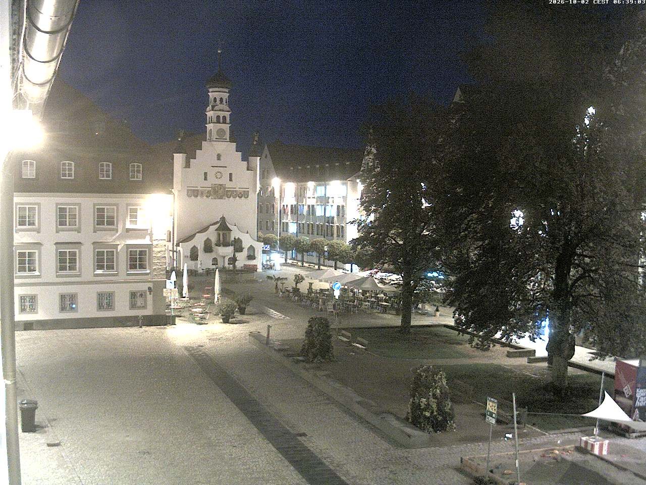 Archiv Foto Webcam Blick auf das Rathaus in Kempten