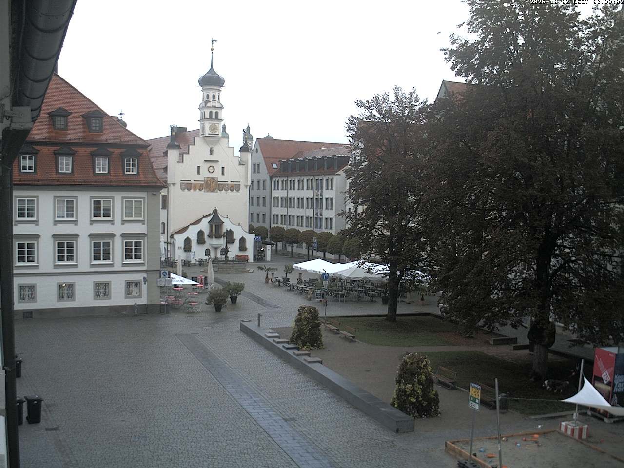 Archiv Foto Webcam Blick auf das Rathaus in Kempten