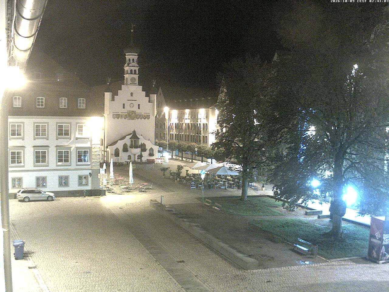Archiv Foto Webcam Blick auf das Rathaus in Kempten