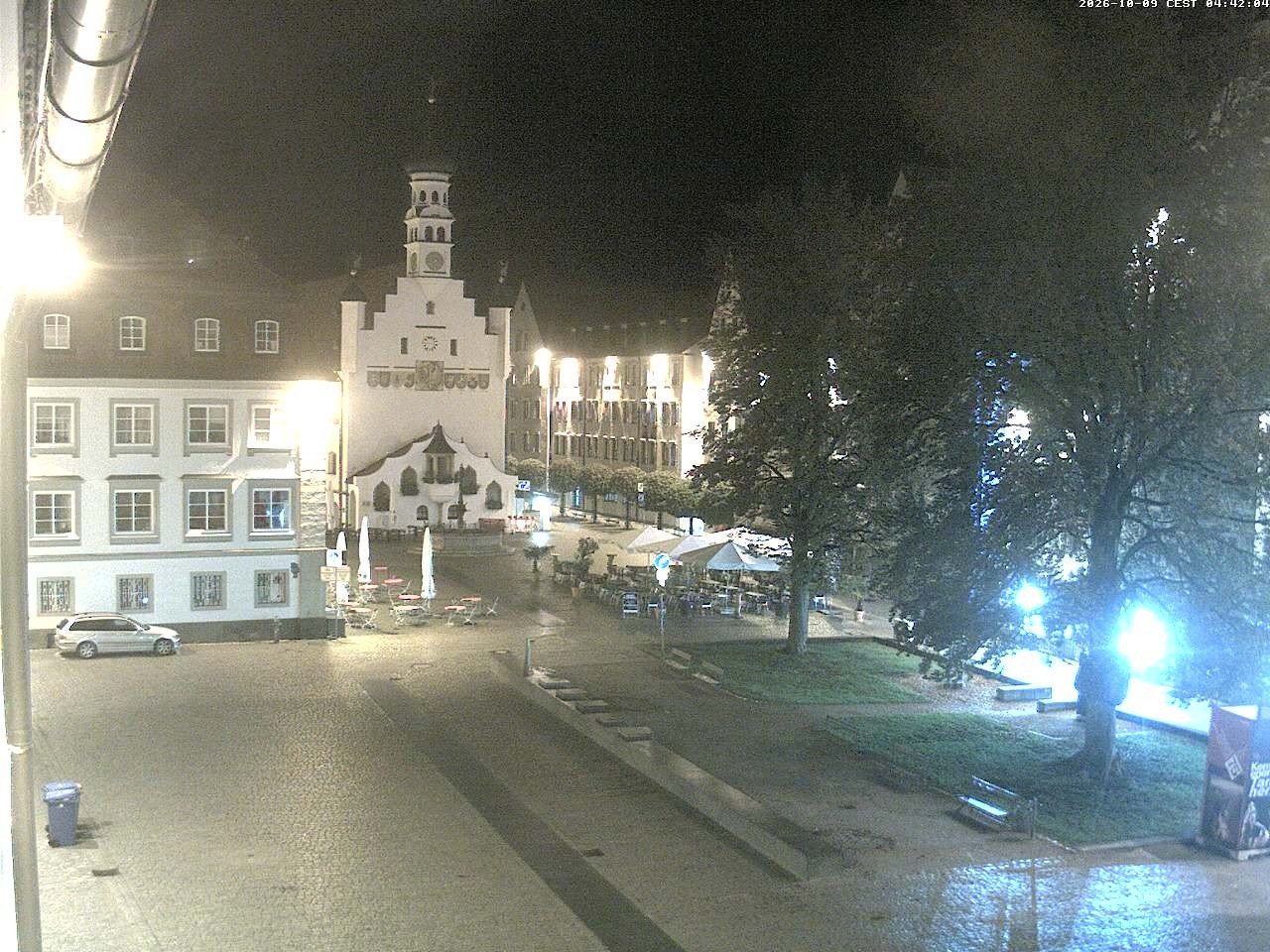 Archiv Foto Webcam Blick auf das Rathaus in Kempten