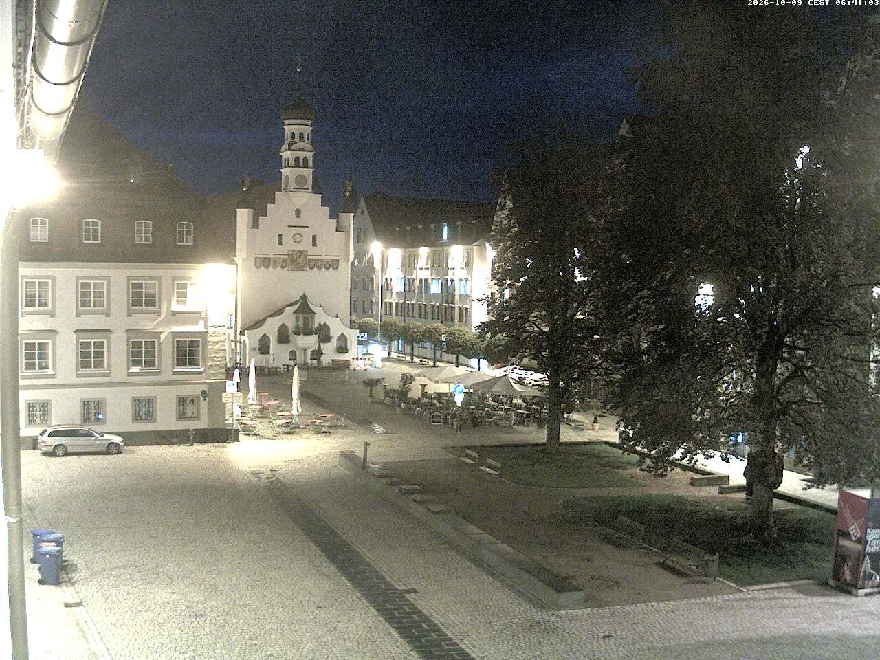 Archiv Foto Webcam Blick auf das Rathaus in Kempten