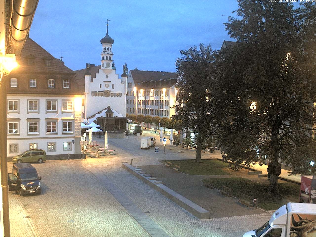 Archived image Webcam Town Hall - Kempten