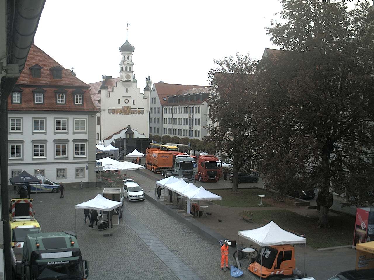 Archived image Webcam Town Hall - Kempten
