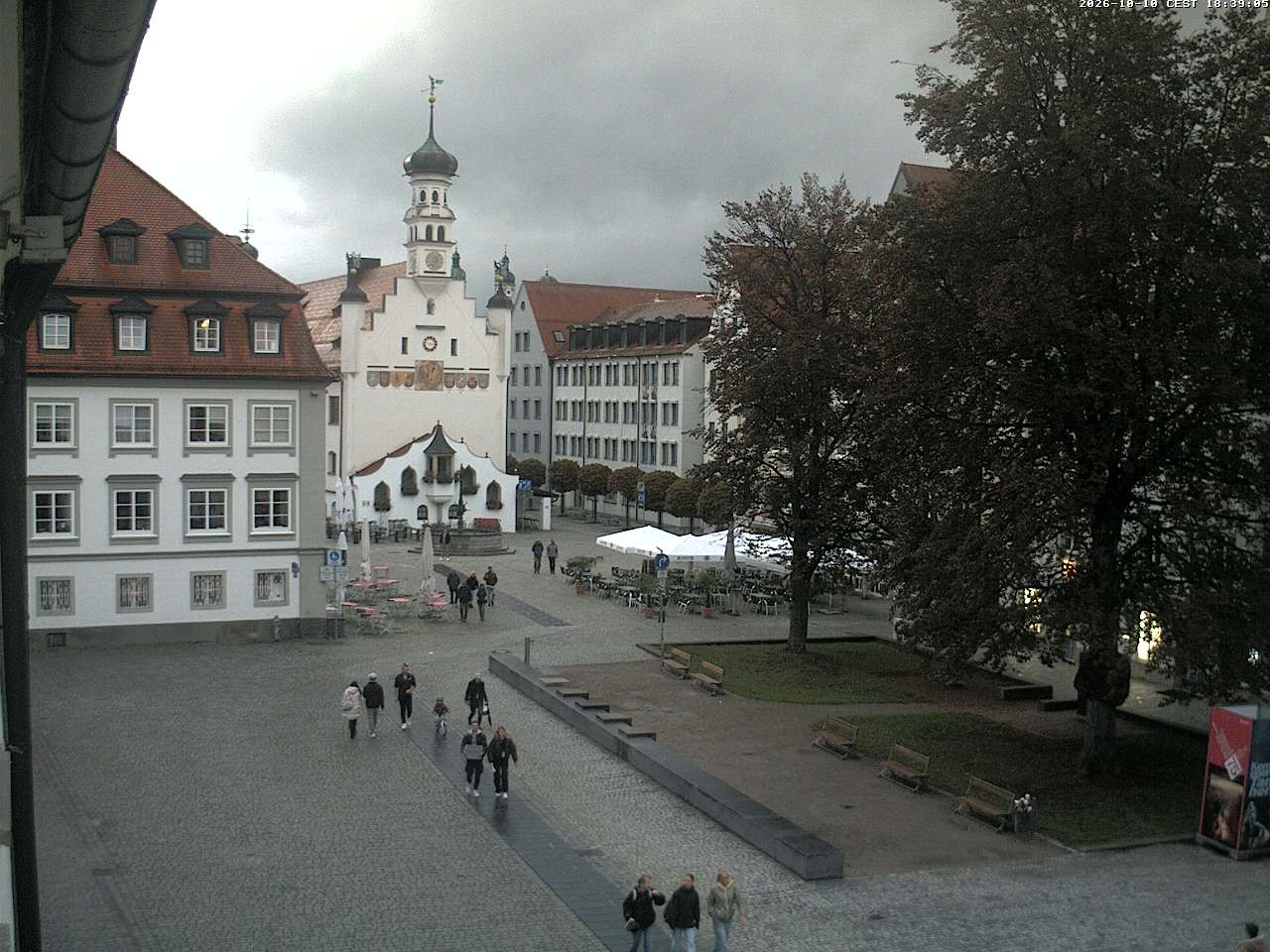 Archived image Webcam Town Hall - Kempten