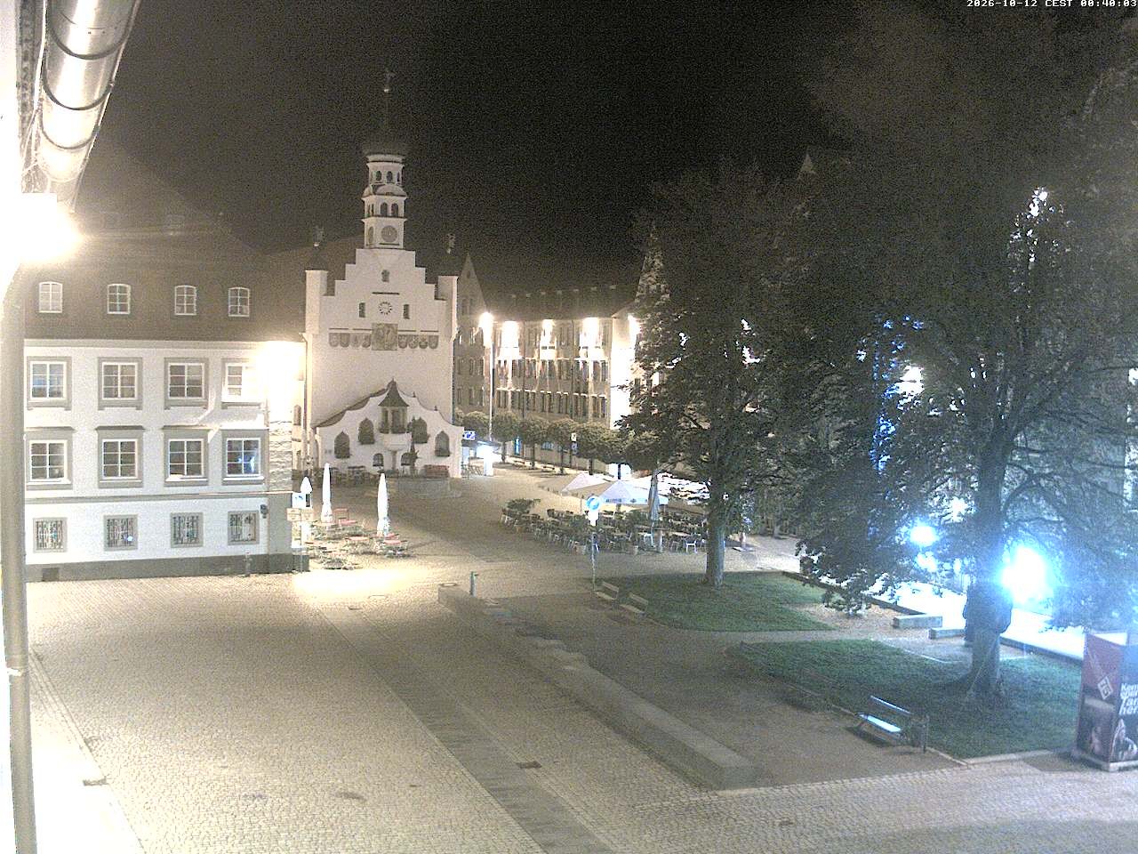 Archiv Foto Webcam Blick auf das Rathaus in Kempten