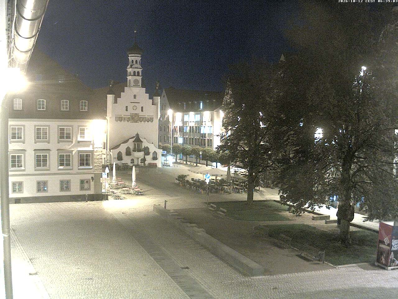 Archiv Foto Webcam Blick auf das Rathaus in Kempten