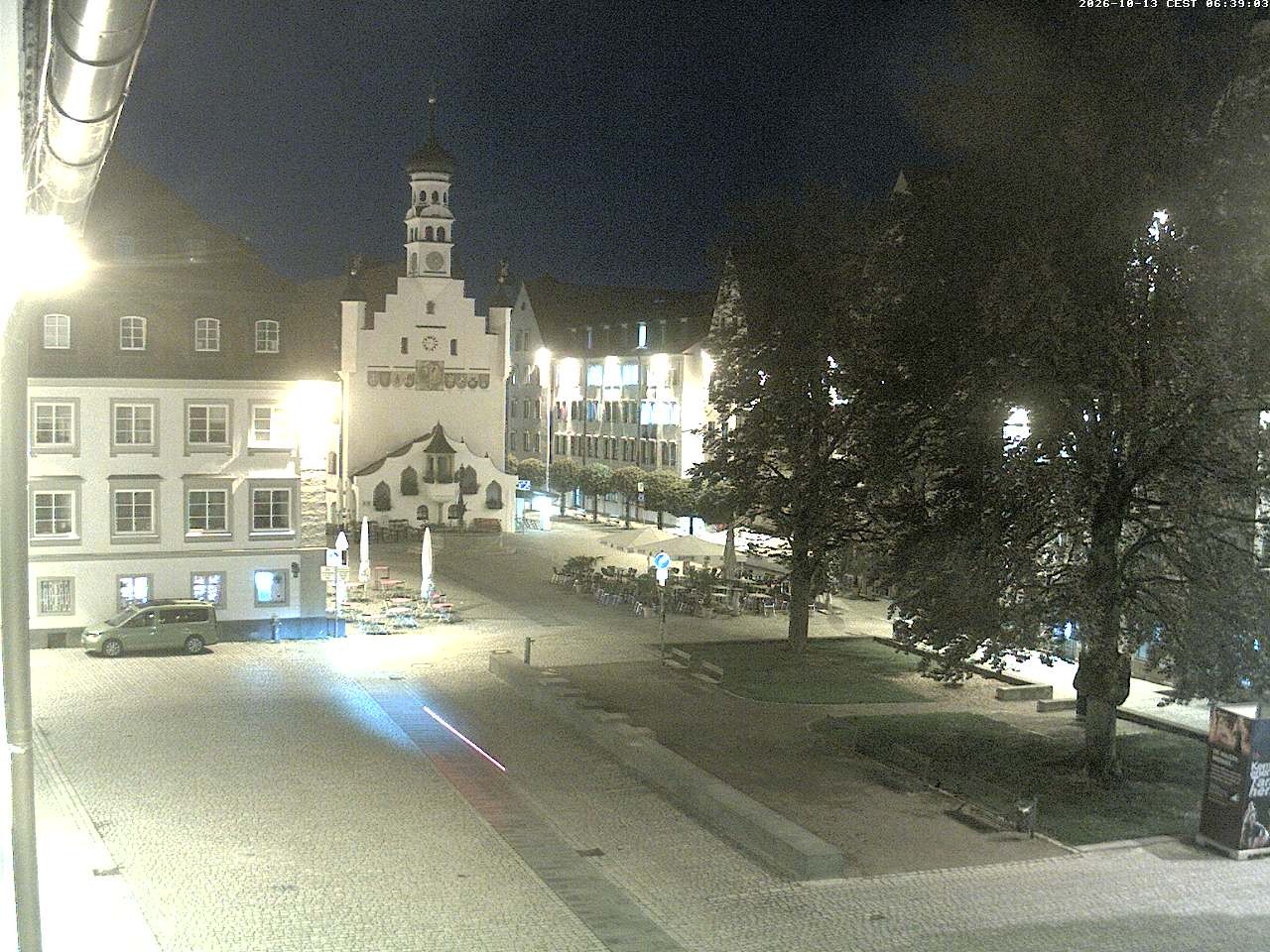 Archiv Foto Webcam Blick auf das Rathaus in Kempten