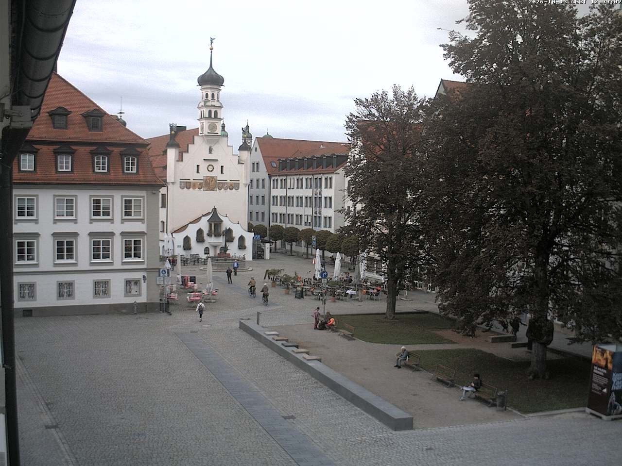 Archiv Foto Webcam Blick auf das Rathaus in Kempten
