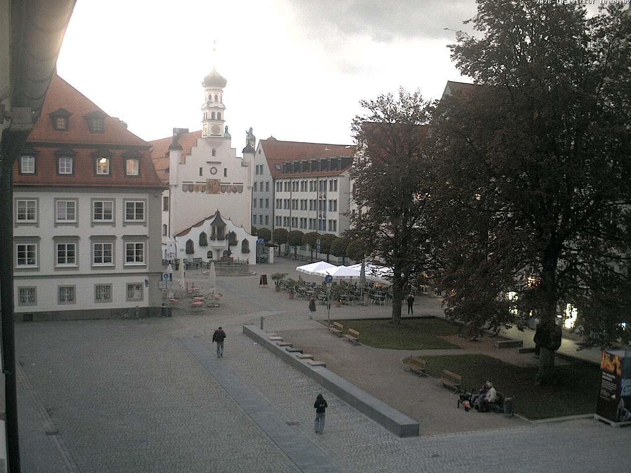 Archiv Foto Webcam Blick auf das Rathaus in Kempten