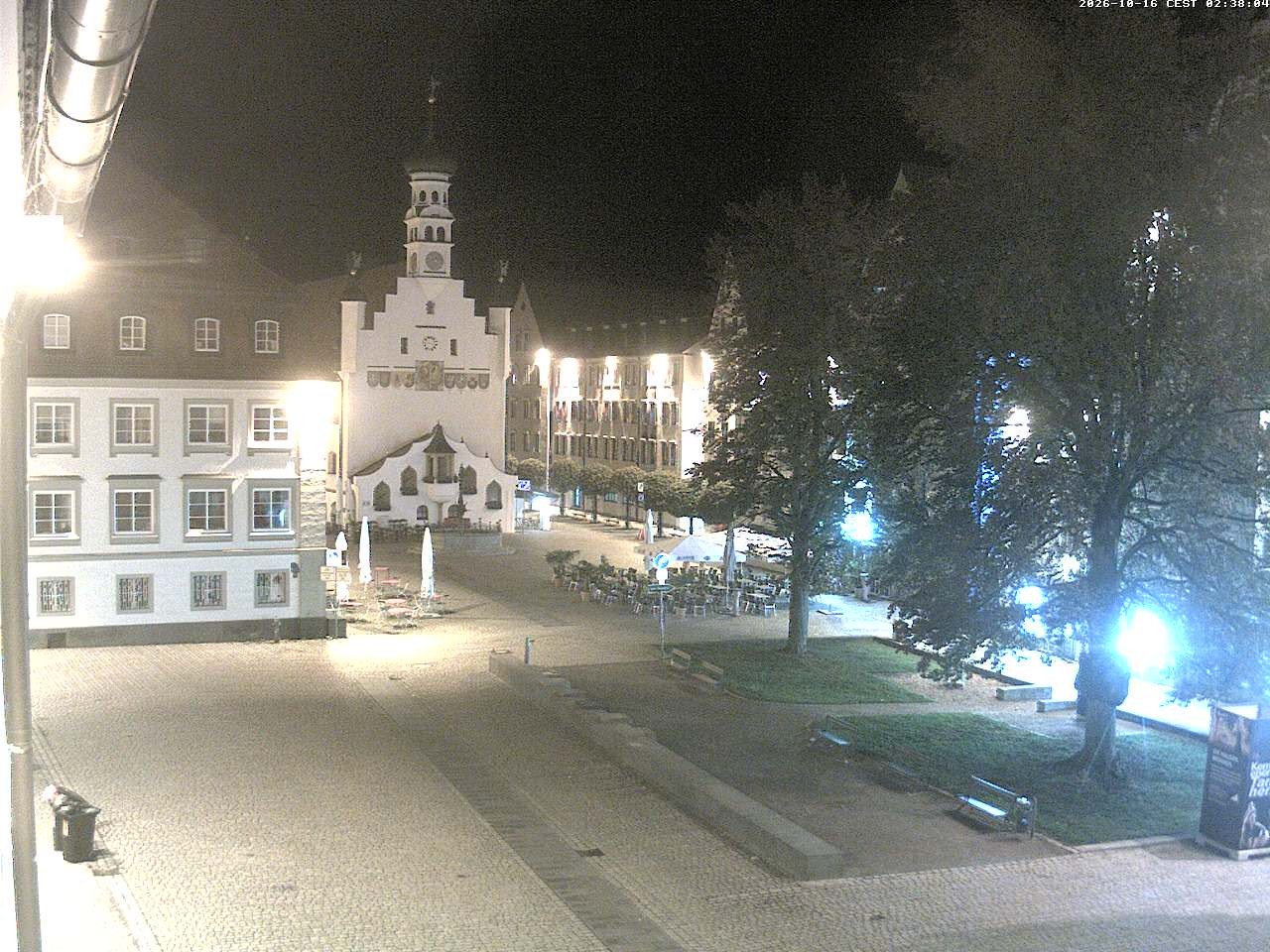 Archiv Foto Webcam Blick auf das Rathaus in Kempten