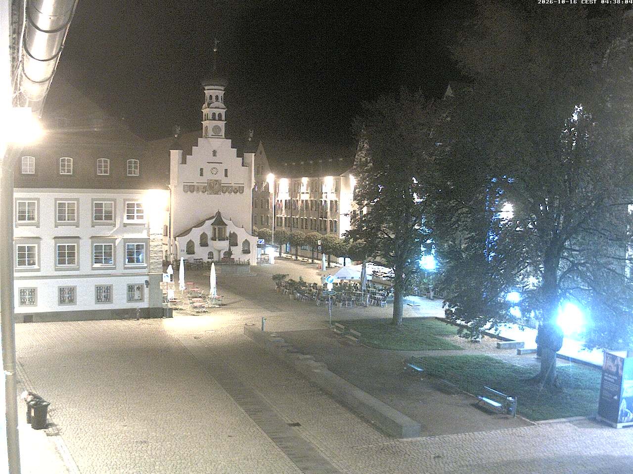 Archiv Foto Webcam Blick auf das Rathaus in Kempten