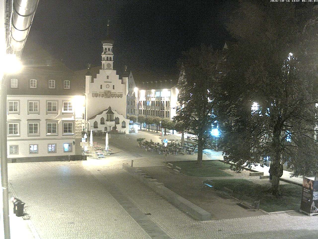 Archiv Foto Webcam Blick auf das Rathaus in Kempten