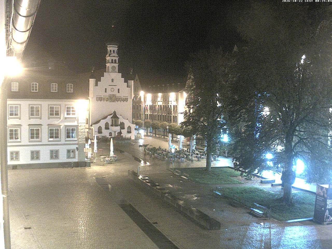 Archiv Foto Webcam Blick auf das Rathaus in Kempten