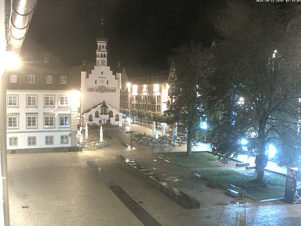 Archiv Foto Webcam Blick auf das Rathaus in Kempten
