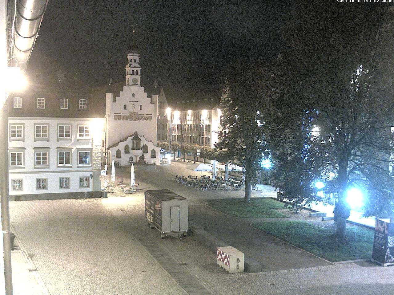 Archiv Foto Webcam Blick auf das Rathaus in Kempten
