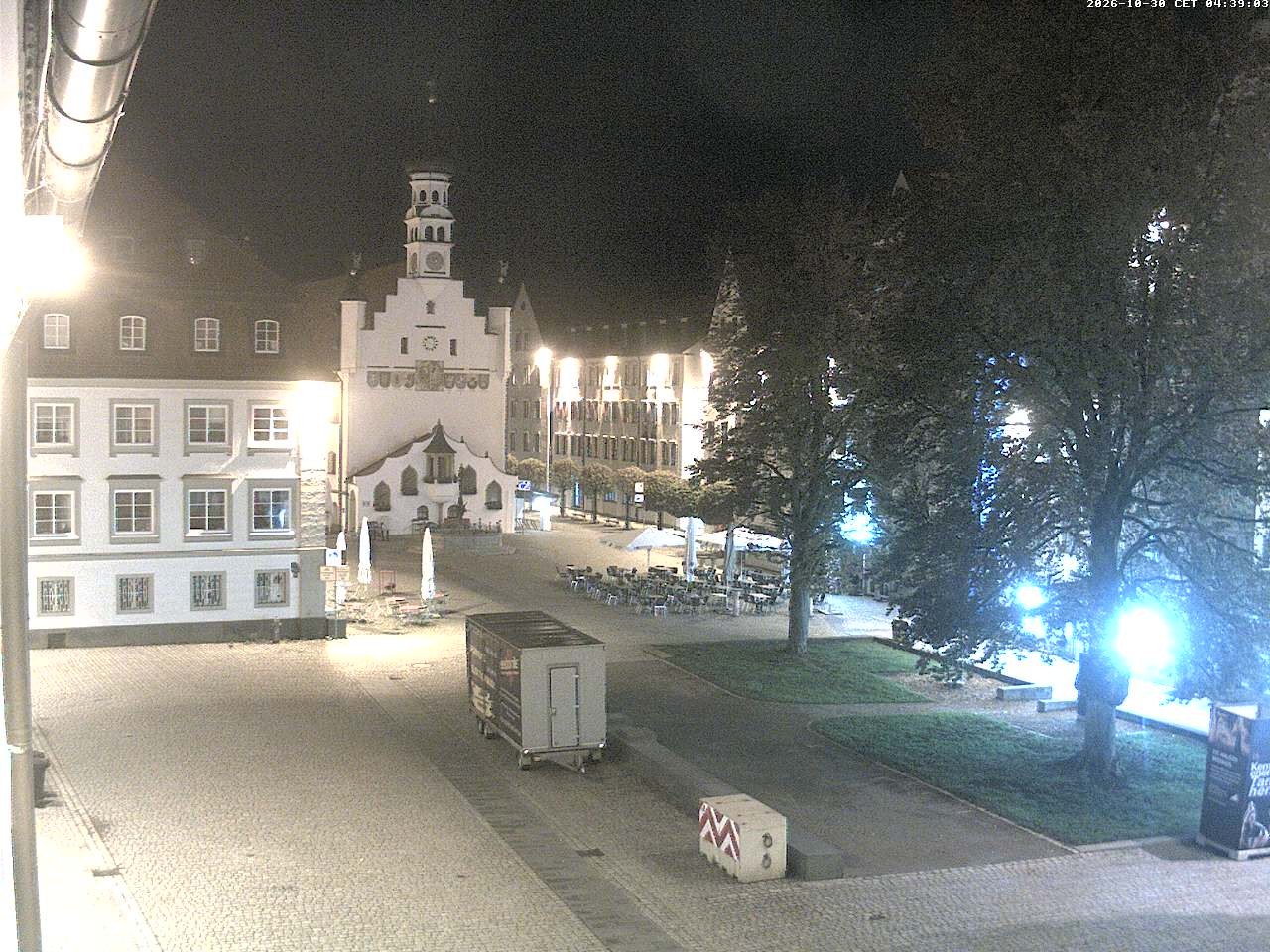 Archiv Foto Webcam Blick auf das Rathaus in Kempten