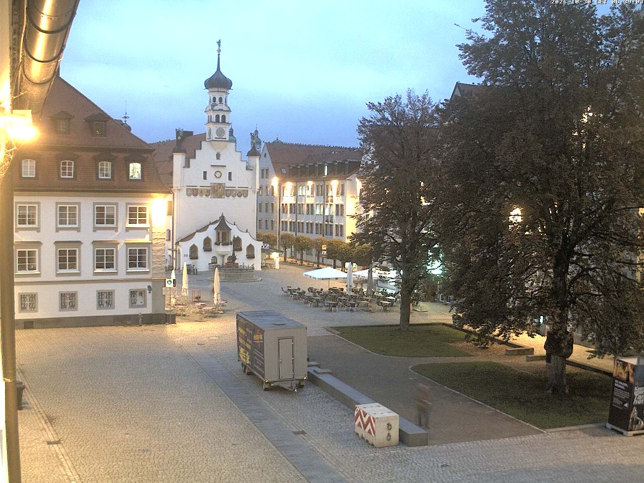 Archiv Foto Webcam Blick auf das Rathaus in Kempten