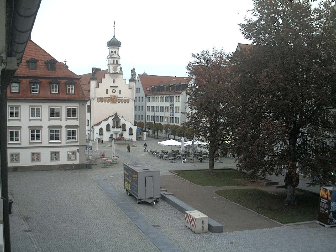Archiv Foto Webcam Blick auf das Rathaus in Kempten