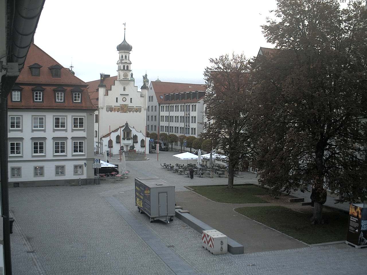 Archiv Foto Webcam Blick auf das Rathaus in Kempten