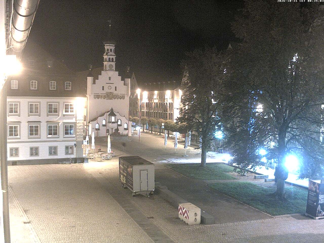 Archiv Foto Webcam Blick auf das Rathaus in Kempten