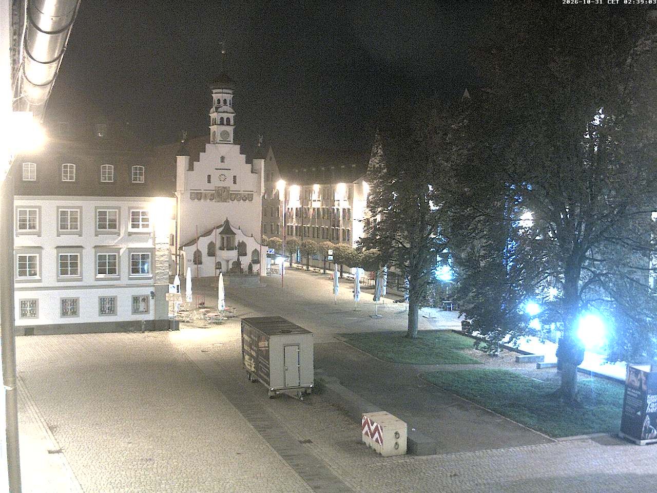 Archiv Foto Webcam Blick auf das Rathaus in Kempten