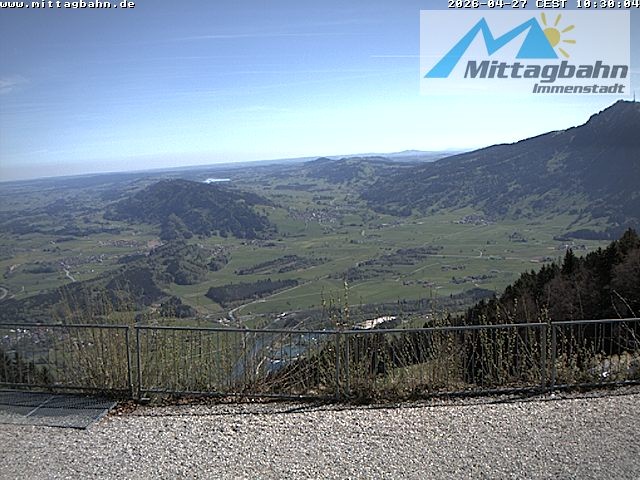 Archiv Foto Webcam Mittaggipfel - Blick nach Norden