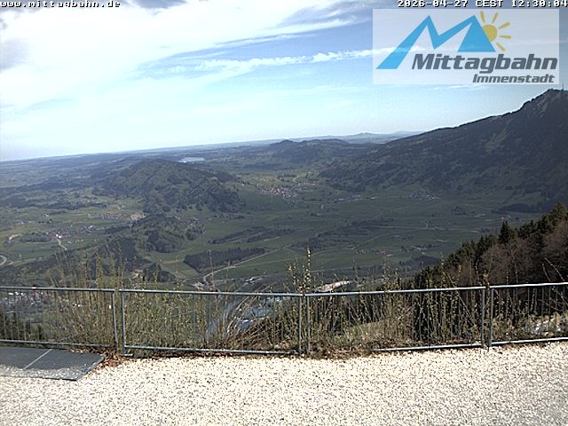 Archiv Foto Webcam Mittaggipfel - Blick nach Norden