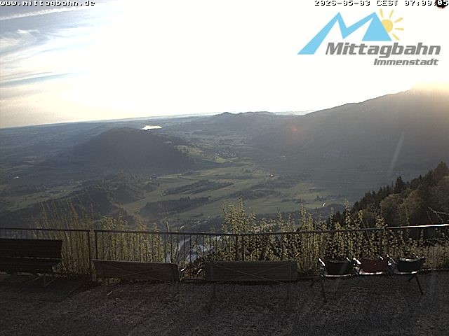 Archiv Foto Webcam Mittaggipfel - Blick nach Norden