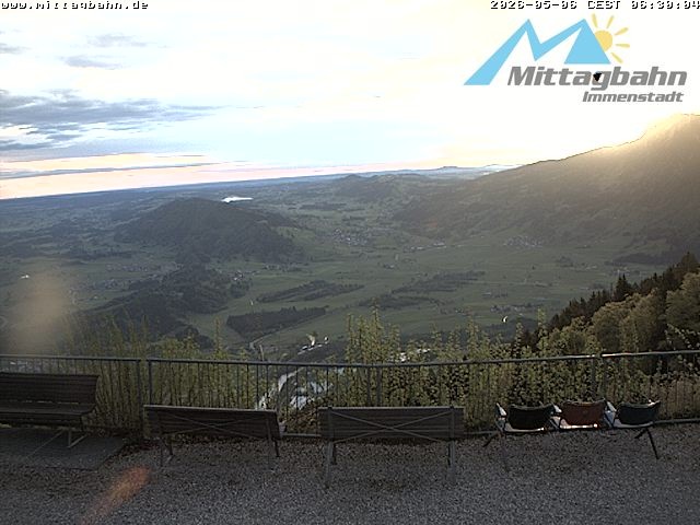 Archiv Foto Webcam Mittaggipfel - Blick nach Norden