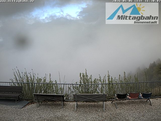 Archiv Foto Webcam Mittaggipfel - Blick nach Norden